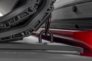 Toyota Tacoma Hard Roll Up Bed Cover - Rough Country - Black Powder-Coated Aluminum Frame - Matte Black - '24-'25 Toyota Tacoma Hard Roll Up Bed Cover - Rough Country - Black Powder-Coated Aluminum Frame - Matte Black - '24-'25